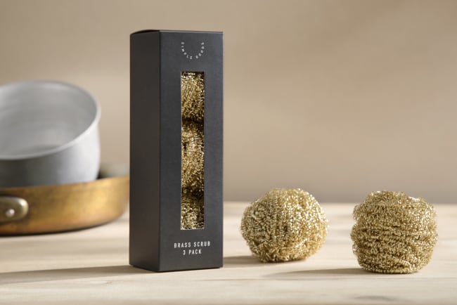 SIMPLE GOODS Brass Scrub – 3-pack