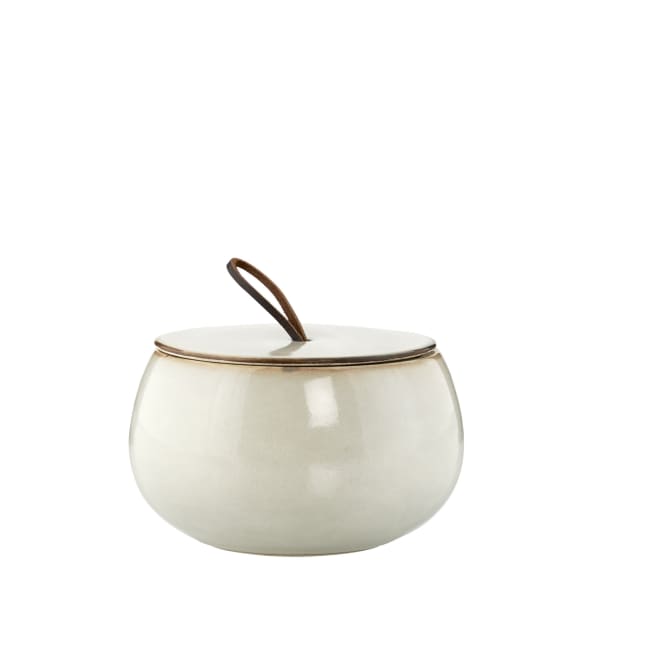 LENE BJERRE Amera Burk – Ø11,5x7,5 cm, White Sands