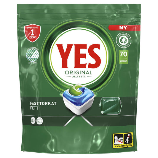 Yes Maskindisktabletter All in One Original 70-Pack