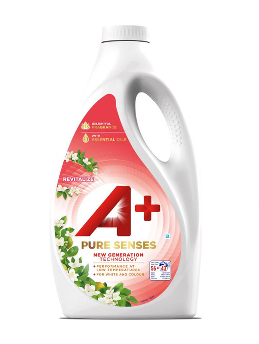 A+ Tvättmedel Flytande Pure Senses Revita - 2475ml