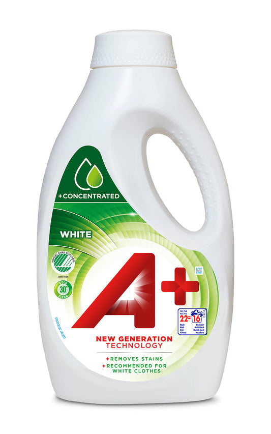 A+ Tvättmedel Flytande White - 880ml
