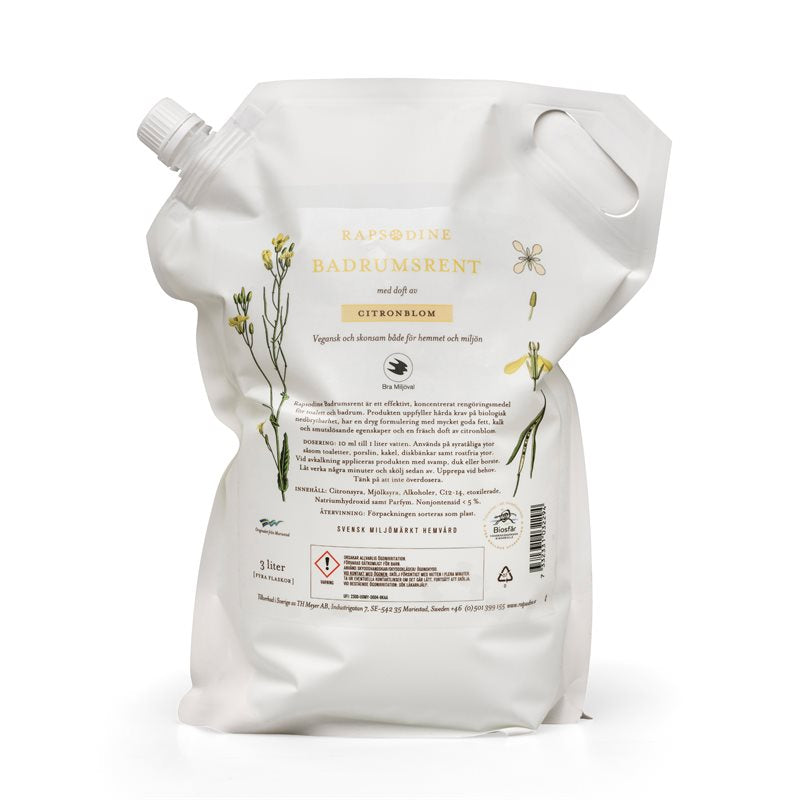 Rapsodine Badrumsrent Citronblom - 3L