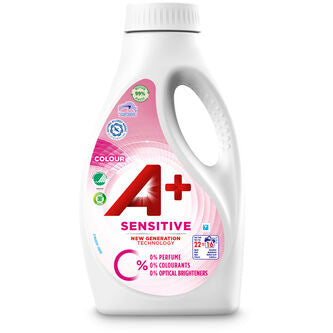 A+ Sensitive Colour Flytande Tvättmedel - 880ml