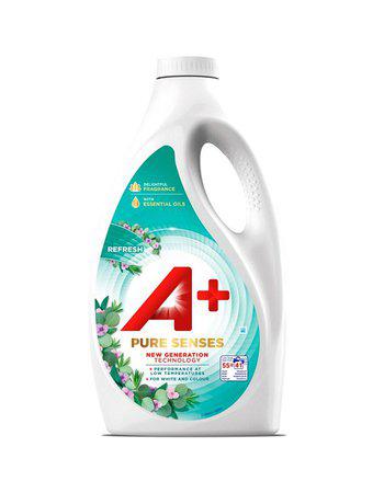 A+ Pure Senses Refresh Flytande Tvättmedel - 2475ml