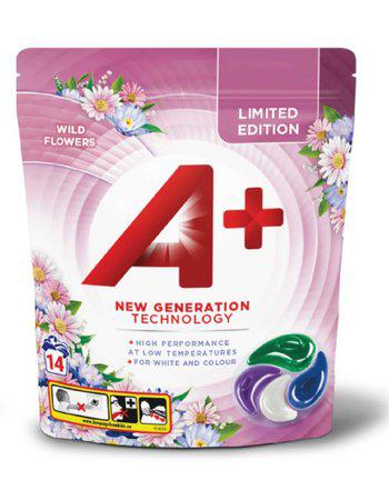 A+Tvättkapslar Wildflower - 14 st