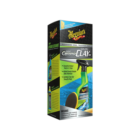 Meguiar's Hybrid Ceramic Clay kit - Rengöringslera svamp komplett sats