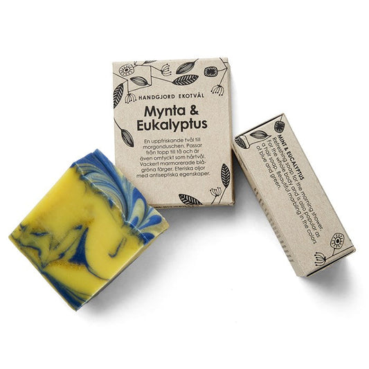 Malin i Ratan Handgjord Ekotvål Mynta & Eukalyptus - 110 g