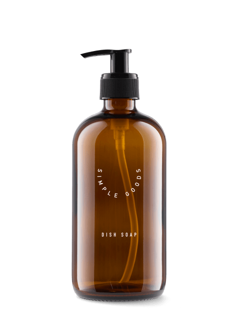SIMPLE GOODS Empty Glass Bottle Dish Soap - 500ml