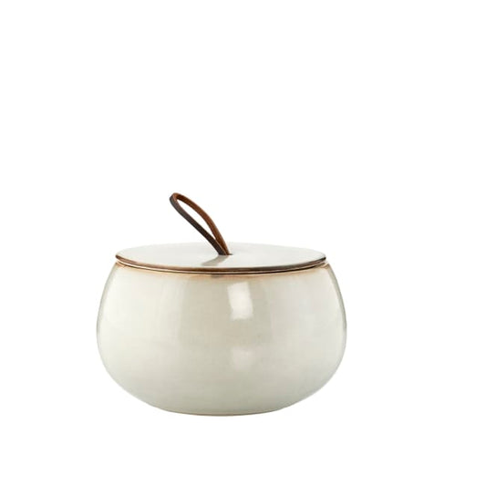 LENE BJERRE Amera Burk – Ø11,5x7,5 cm, White Sands