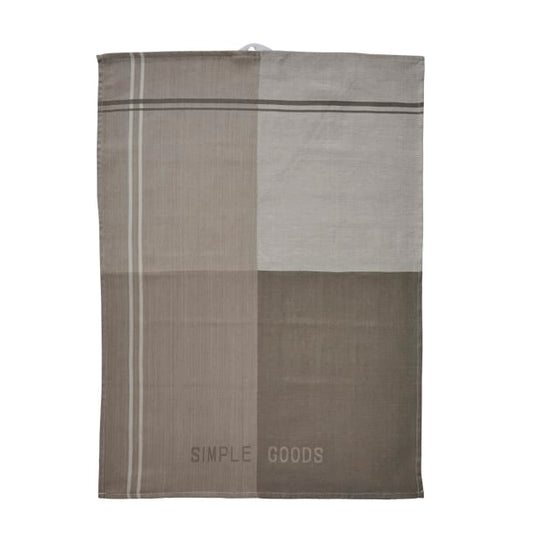 SIMPLE GOODS Blocked kitchen towel - 70x50 cm