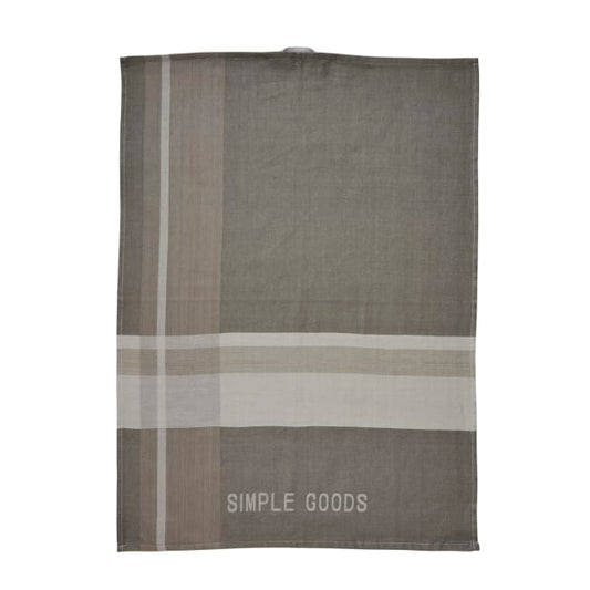 SIMPLE GOODS Checkered kitchen towel - 70x50 cm