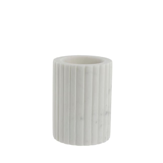 LENE BJERRE Eliana Tandborstmugg – 8x8x10,5 cm, Vit