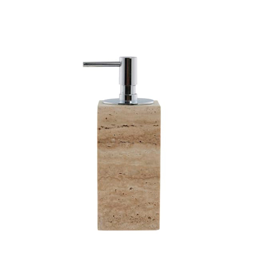 LENE BJERRE Travina Tvåldispenser – 6,5x6,5x19 cm, Linen