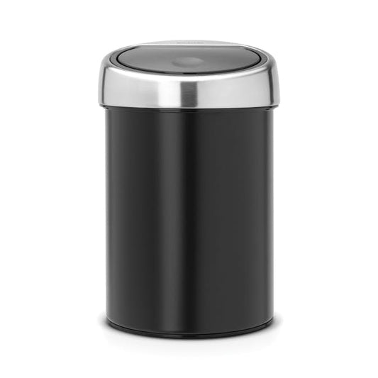 Brabantia Touch Bin Blankborstad i Svart - 3L