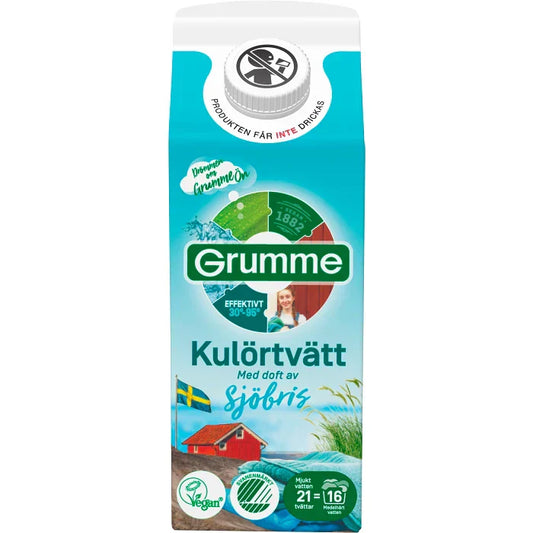 Grumme Flytande Kulörtvätt Sjöbris - 750ml