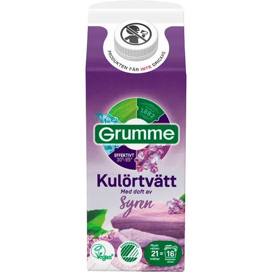 Grumme Flytande Kulörtvätt Syren - 750ml